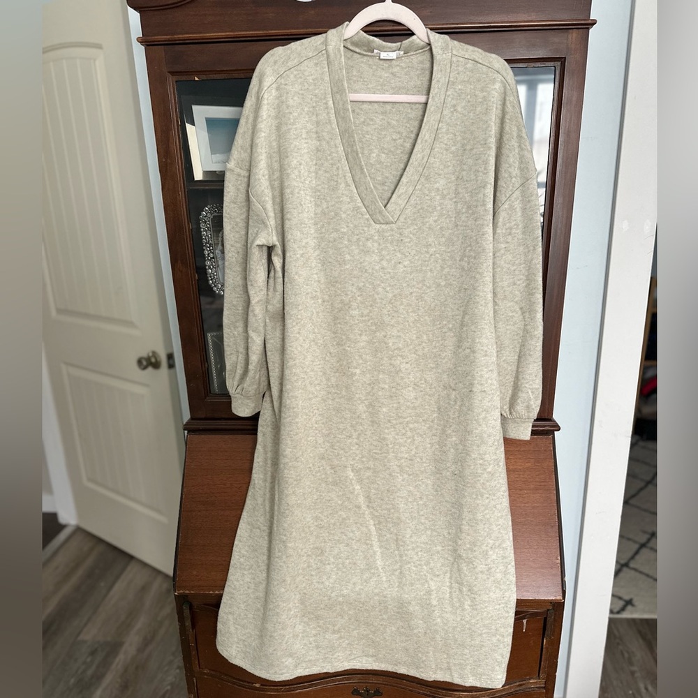 Maternity sweater dress
